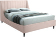 Eva Pink Velvet Full Bed image