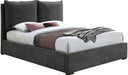 Misha Pepper Black Polyester Fabric Full Bed (3 Boxes) image